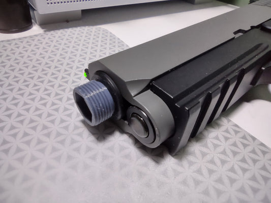 12CW to 14CCW suppressor adapter for Raven Airsoft pistols
